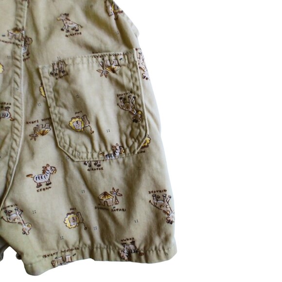 Vintage OshKosh B'Gosh Safari Shortalls 12 Months - Picture 7 of 9